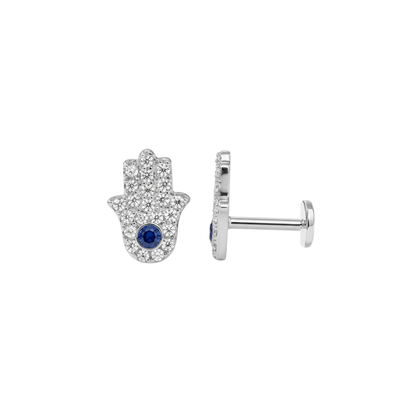 Flat Evil Eye Piercing