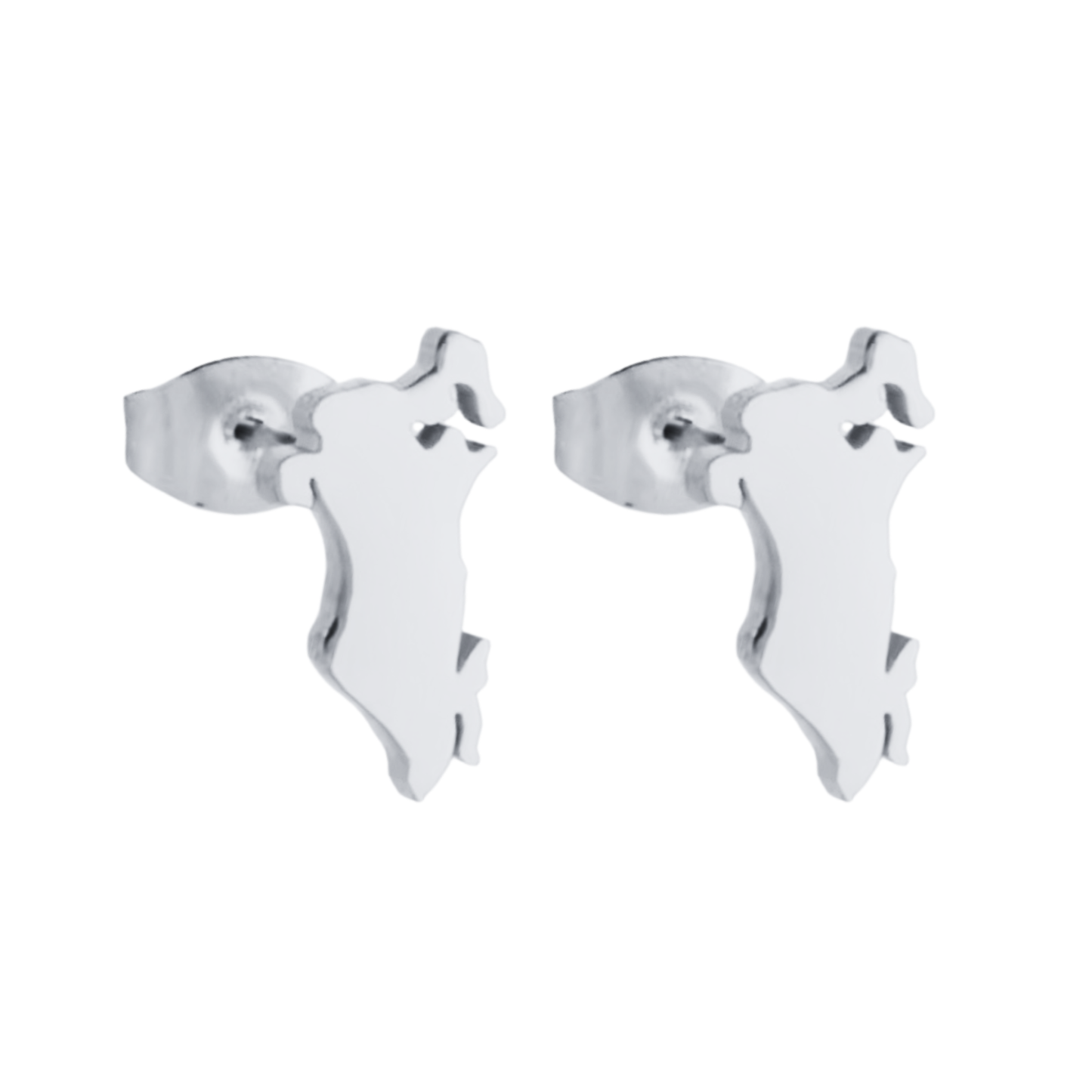 Bahrain Map Earrings