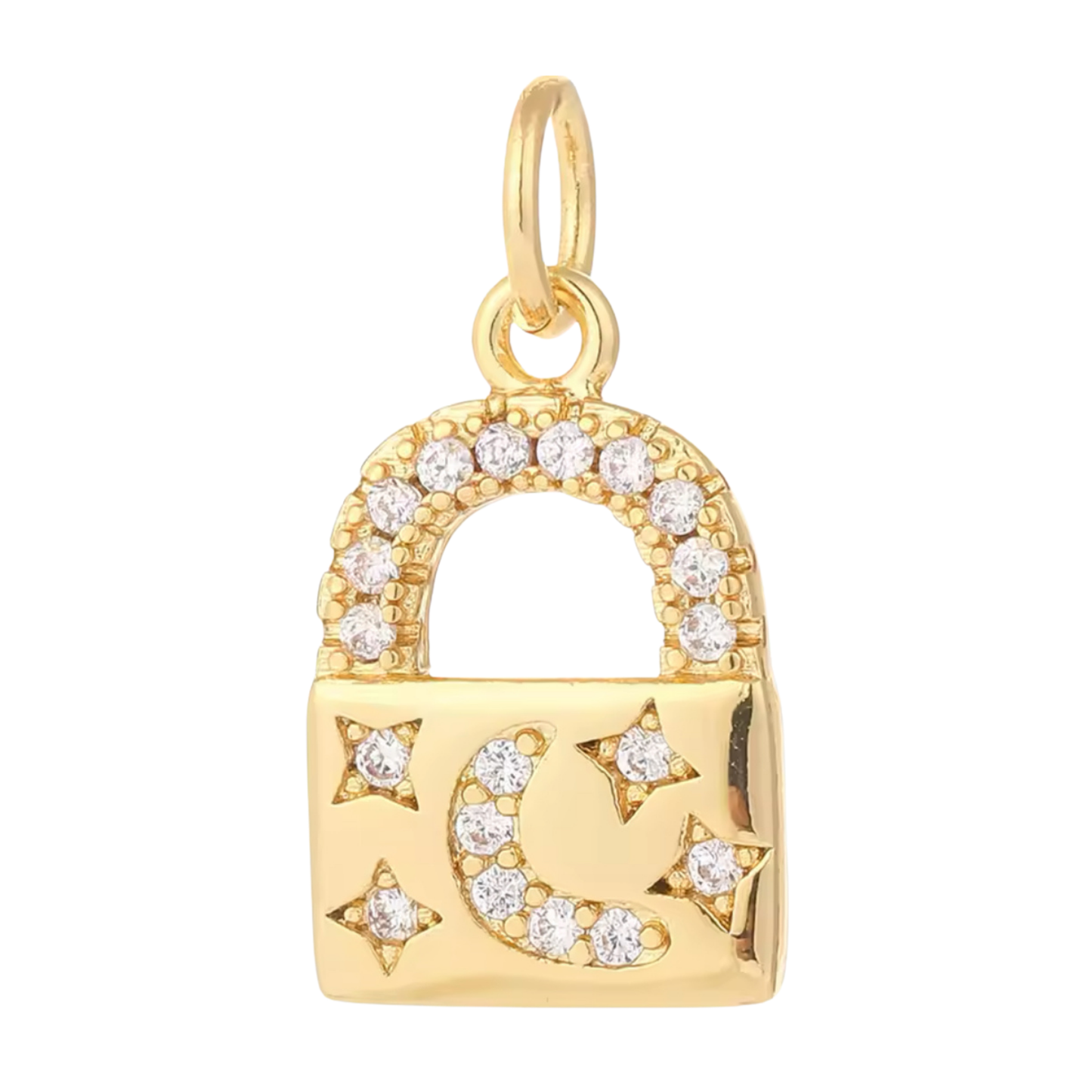 Crescent Lock Charm