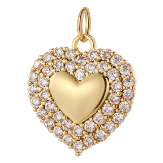 Bling Heart Charm
