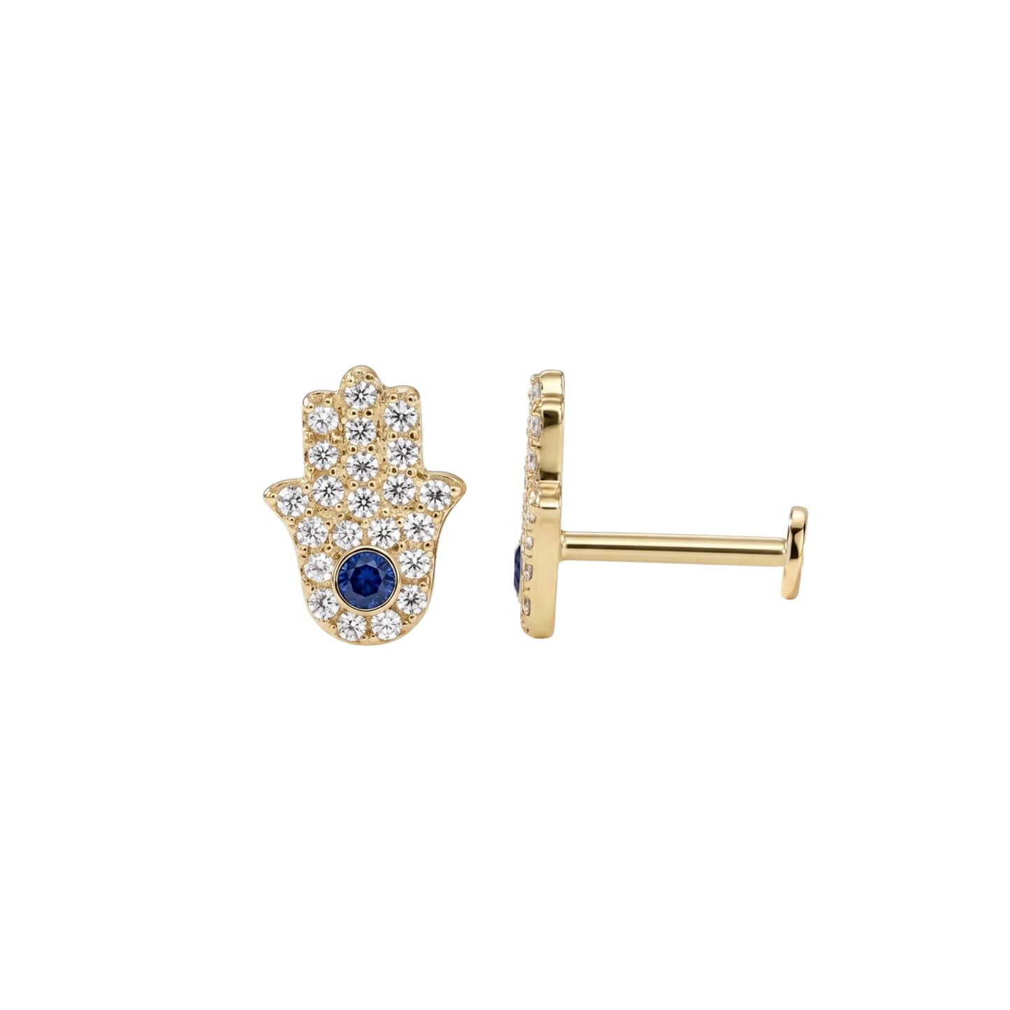 Flat Evil Eye Piercing