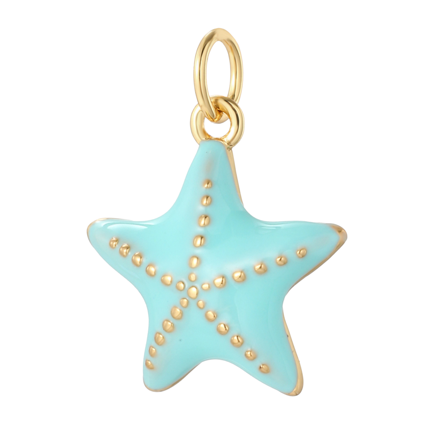 Teal Starfish Charm