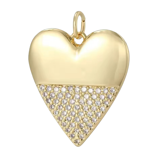 The 50/50 Heart Charm