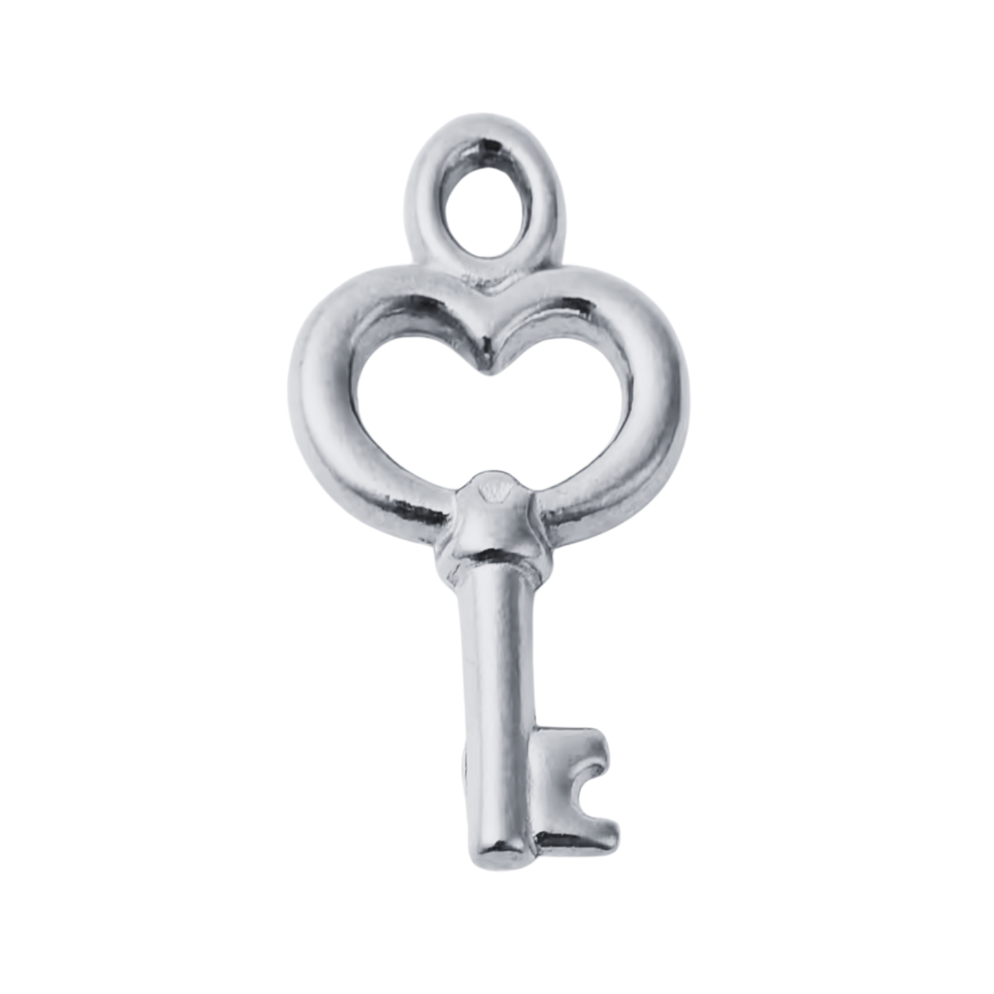 Heart Key Charm