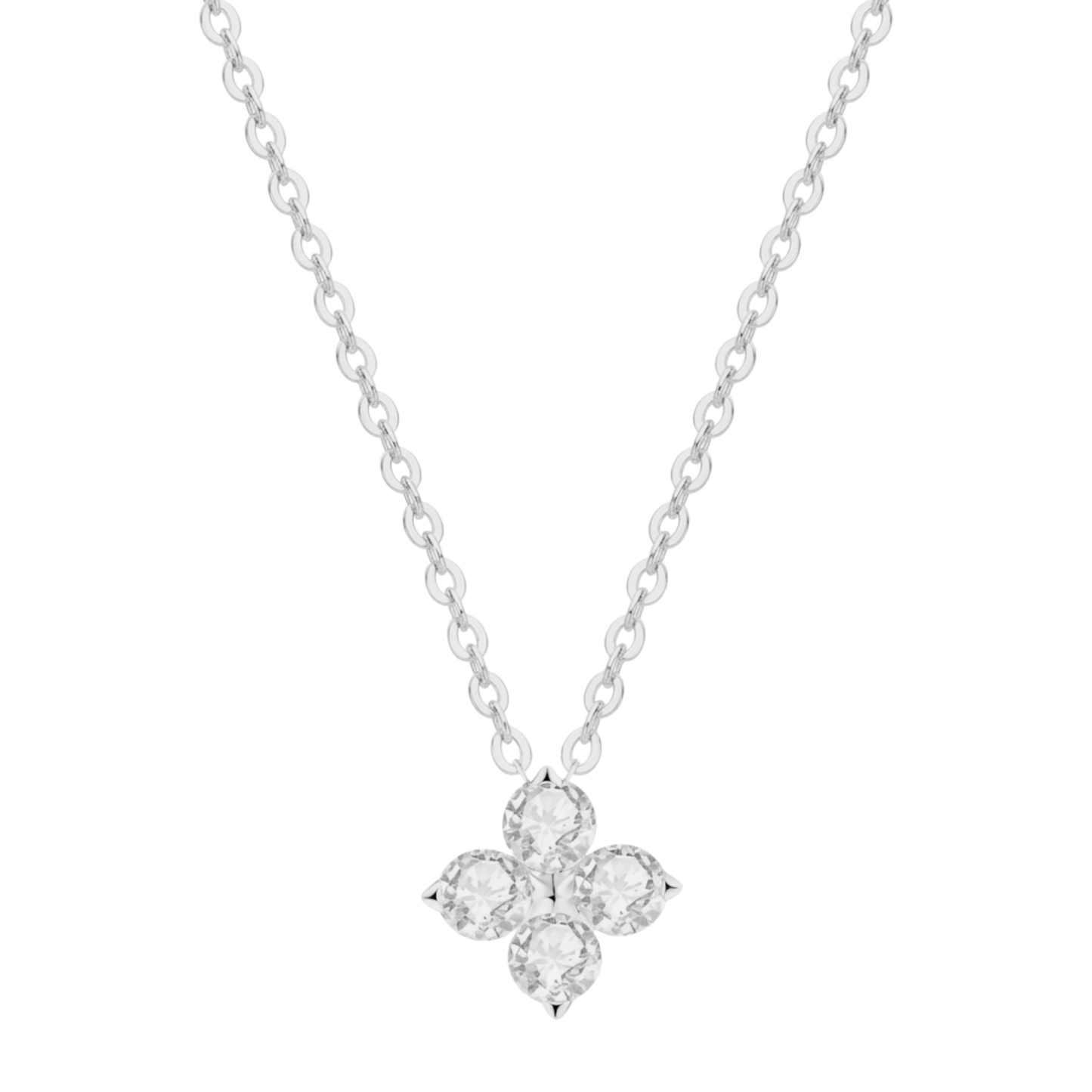 Moissanite Blossom Necklace