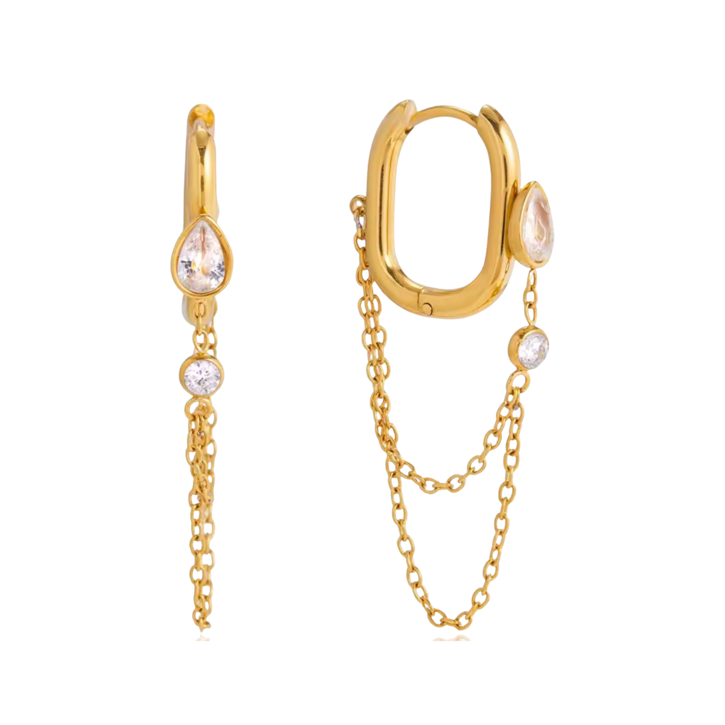 Dangling Raindrops Waterproof Earrings