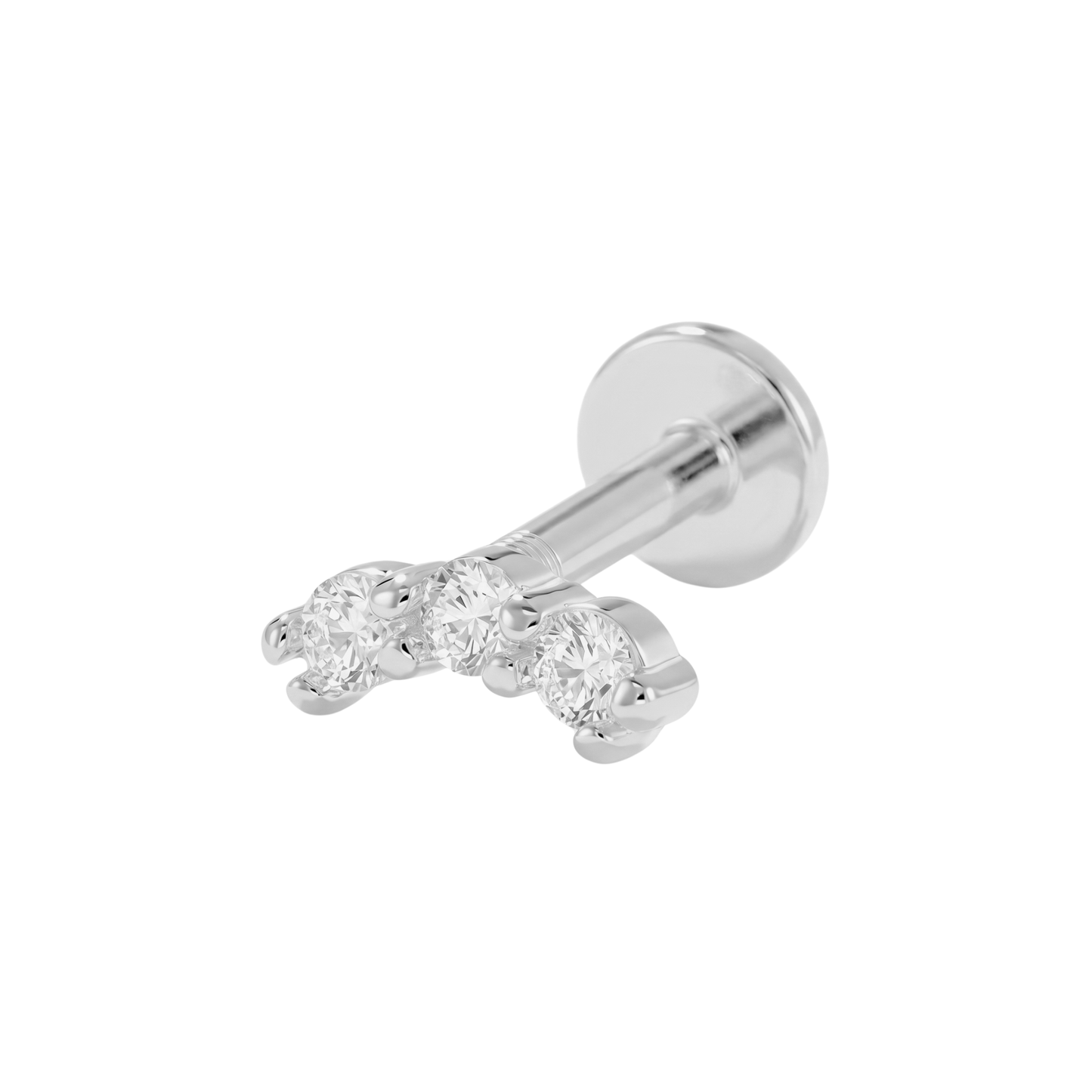 Curved Trinity Piercing