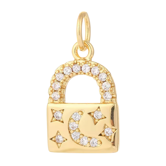 Crescent Lock Charm