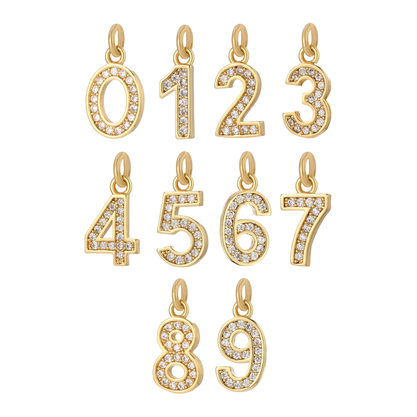 The Number Series Charms