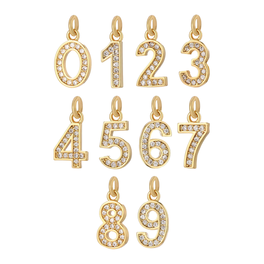The Number Series Charms